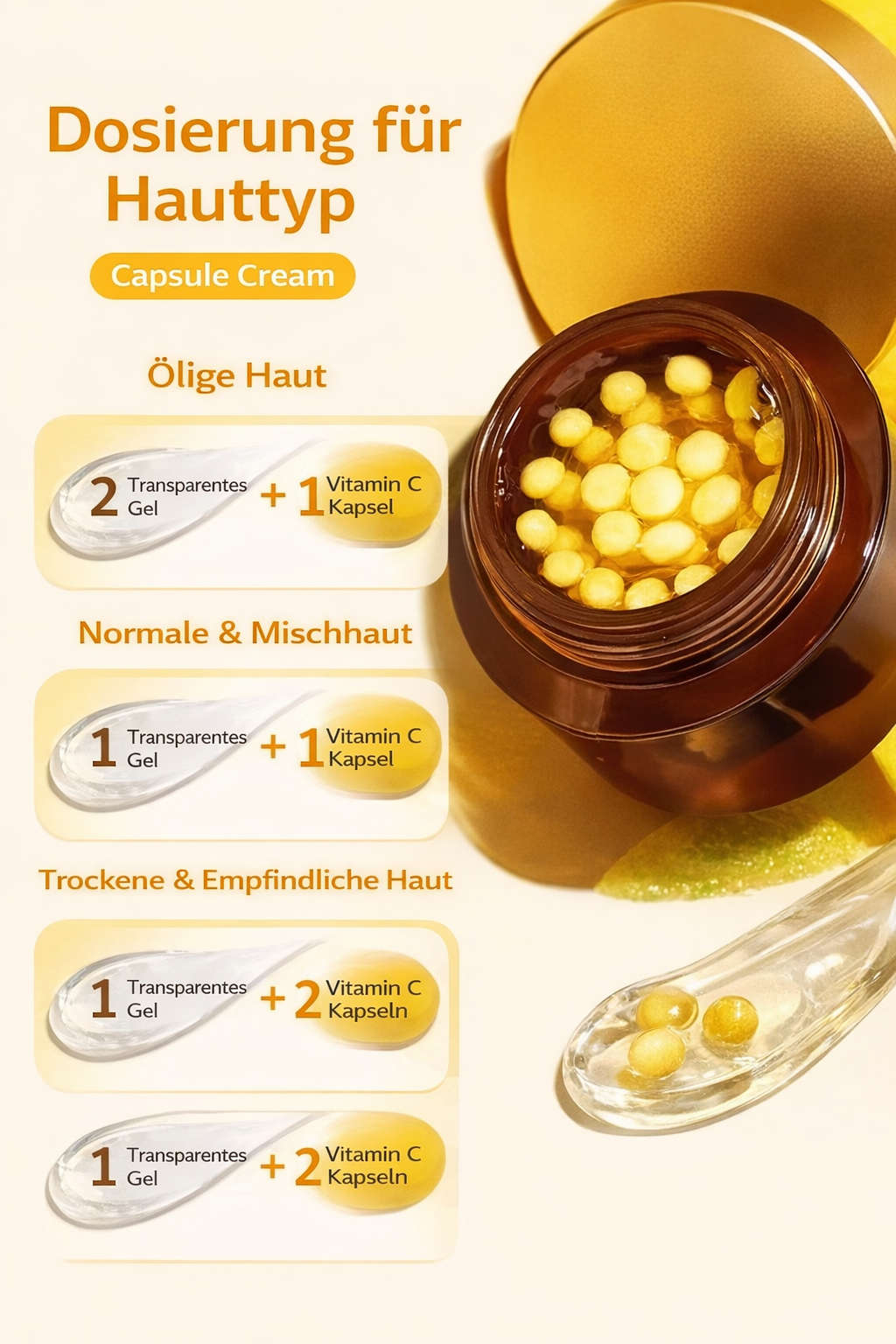 Vitamin C Capsule Creme – Für strahlende Haut
