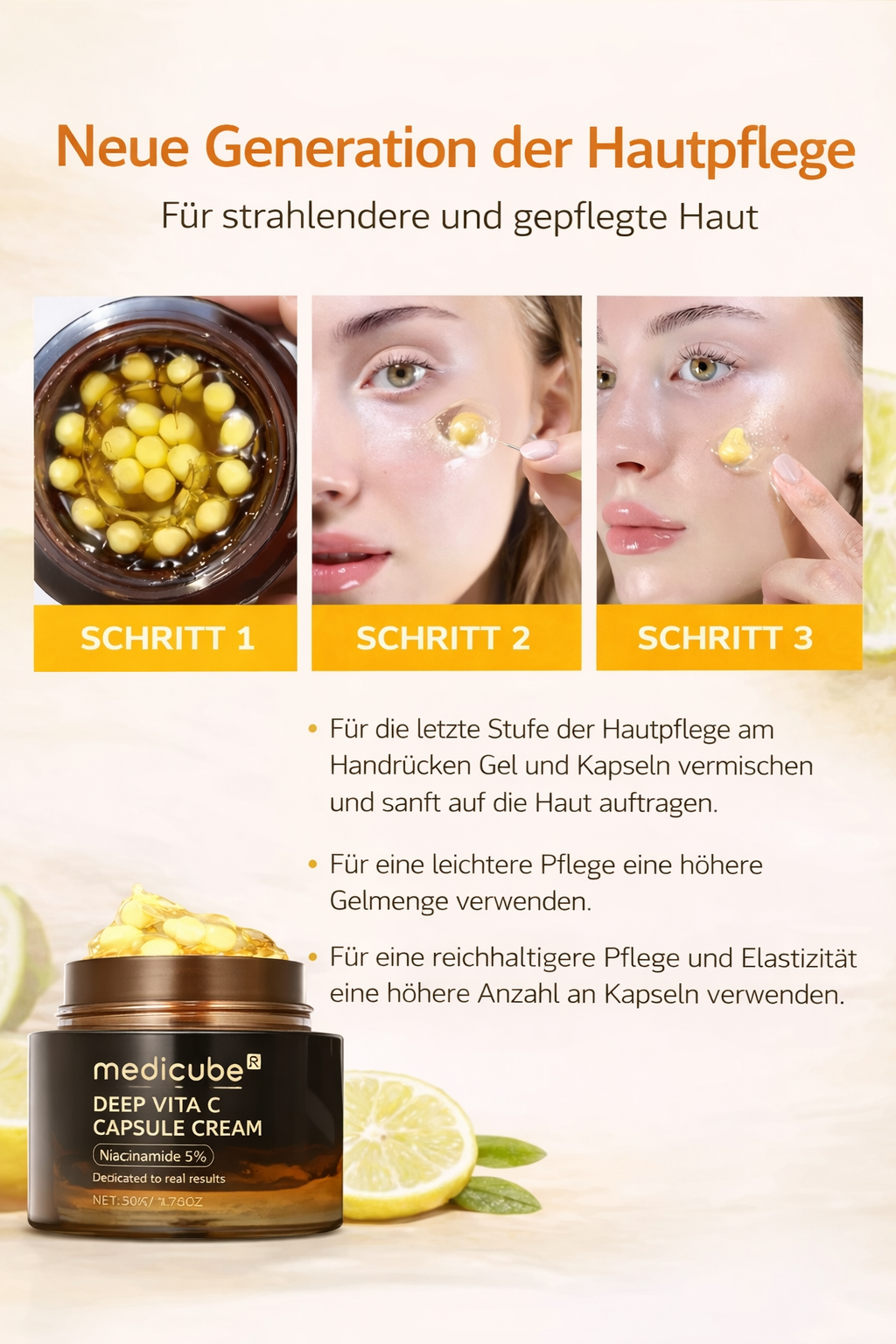 Vitamin C Capsule Creme – Für strahlende Haut